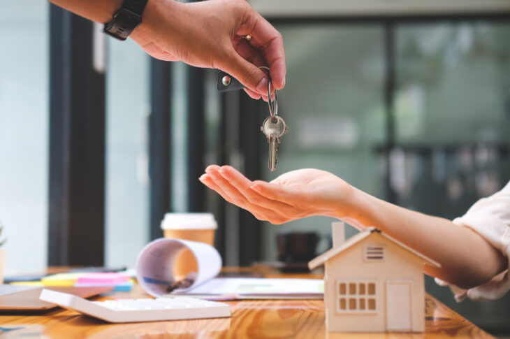 Remise des clés pour une nouvelle maison